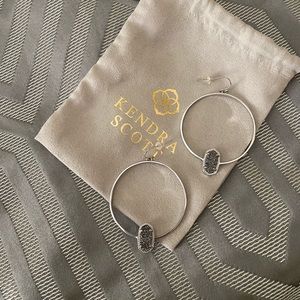 Kendra Scott Elora silver hoop earrings